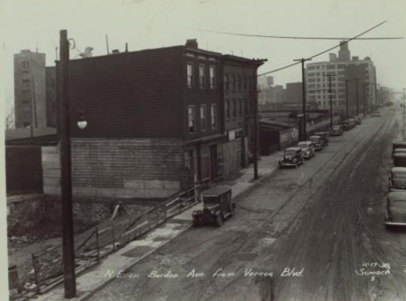Michael Cushing was last seen near Vernon Boulevard and Borden Avenue, shown here in this 1938 photo.