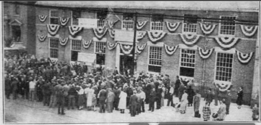 A dedication ceremony for the new, $140,000 Flatbush post office took place on October 7, 1936.