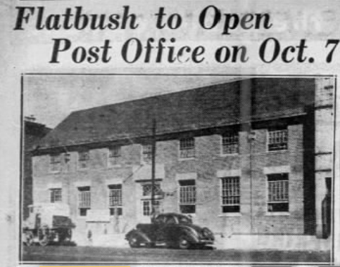 The new Flatbush post office on Church Avenue. 