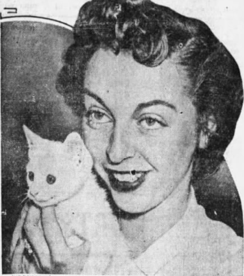 In 1937, a white kitten adopted in France got to travel in style about the Aquitania with his new cat mom, Miss Doreas Wood of Springfield, Massachusetts. Miss Wood told the press that the kitten, who could purr in French, was the gift of an admirer in Paris.