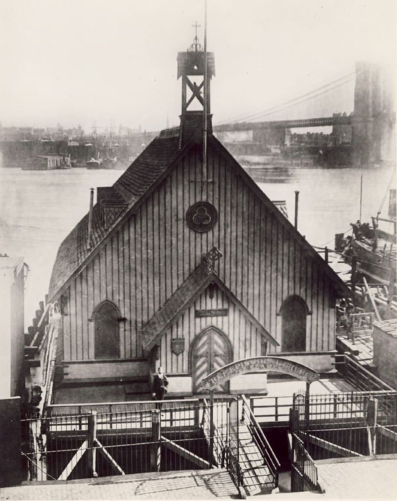 The second floating Church of Our Savior, 1870-1910.  Seamen's Church Instituite