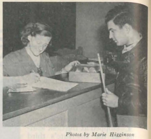 Mrs. Hartmann volunteered in the game room. Seamen's Church Institute