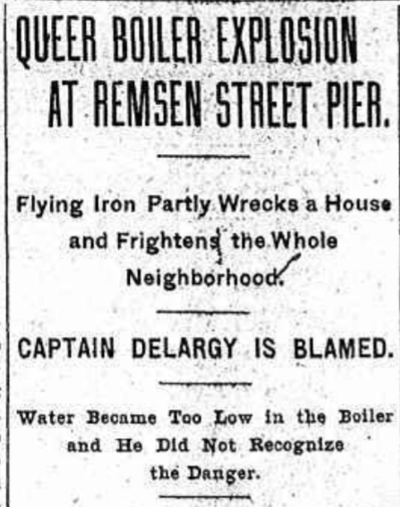 Brooklyn Daily Eagle, February 21, 1900
Remsen Street explosion