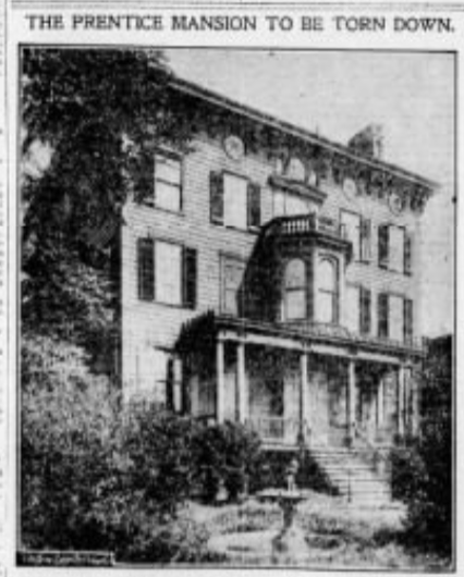 Brooklyn Daily Eagle, November 11, 1904
Prentice Mansion