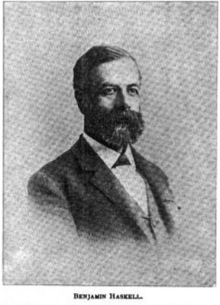 Benjamin Haskell, secretary of American Wood Decorating Machine Company on Washington Street, New York