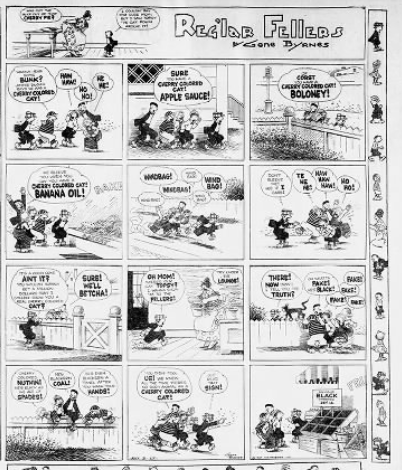 In 1927, Gene Byrnes created a comic based on the cherry-colored cat prank. 