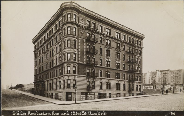 West 121st Street, just east of Amsterdam Avenue 1910