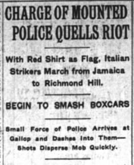 New York Times, May 2, 1913
Joseph Probst was injured in the riot