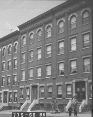 561-565 49th Street, which is located in the Sunset Park neighborhood.  New York City Department of Records, 1940 municipal tax photo. 