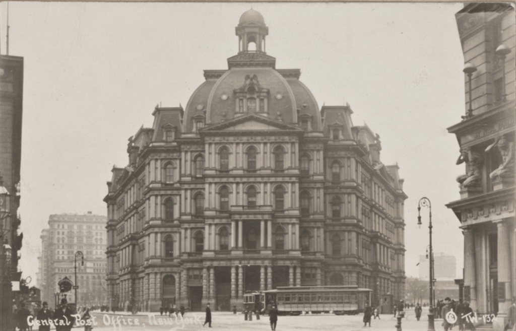 New York's General Post Office and Courthouse,, designed by Alfred B. Mullett