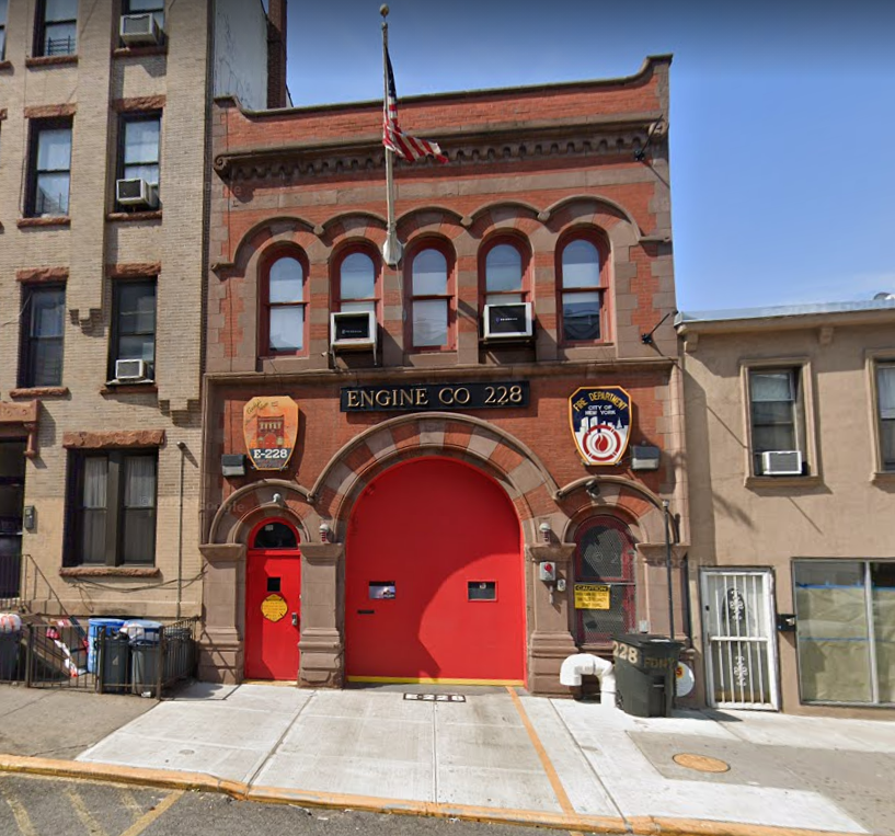 The firehouse for Hook and Ladder Company No. 10 on State Street reportedly looked very similar to this firehouse on 39th Street