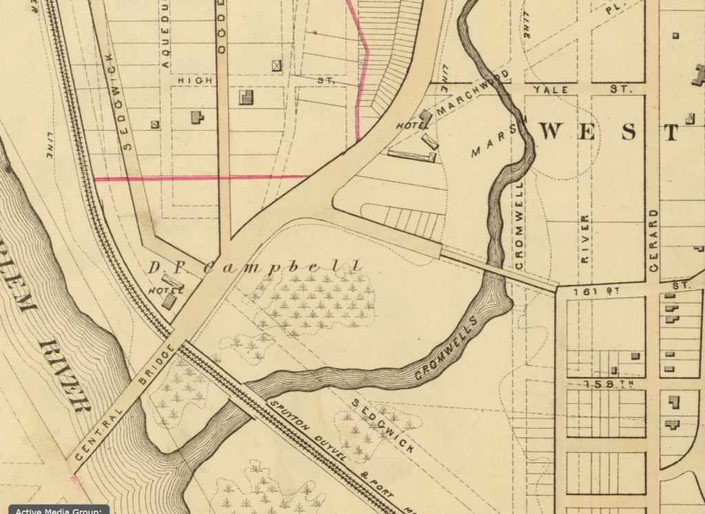 1879 map of Morrisania and Jerome Avenue