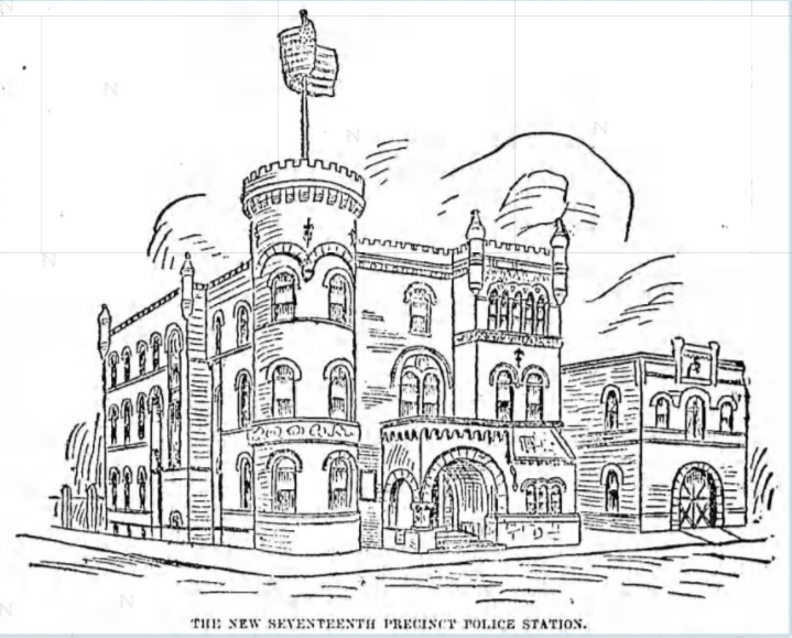 Illustration of new police station at 484 Liberty Avenue, Brooklyn