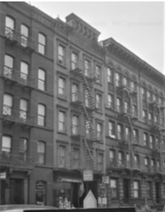 Elizabeth W. Berhm lived and died in a small rear apartment at 172 East 85th Street (middle). Carnegie Hill. NYC Department of Records, 1940 