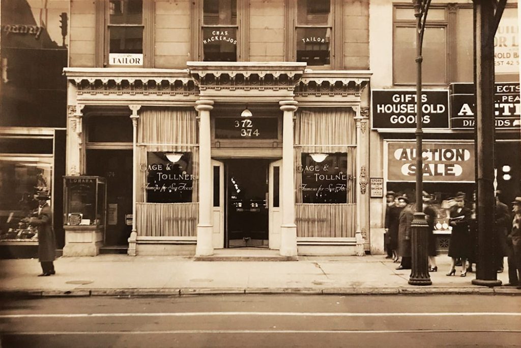 Gage & Tollner
Fulton Street
1940s