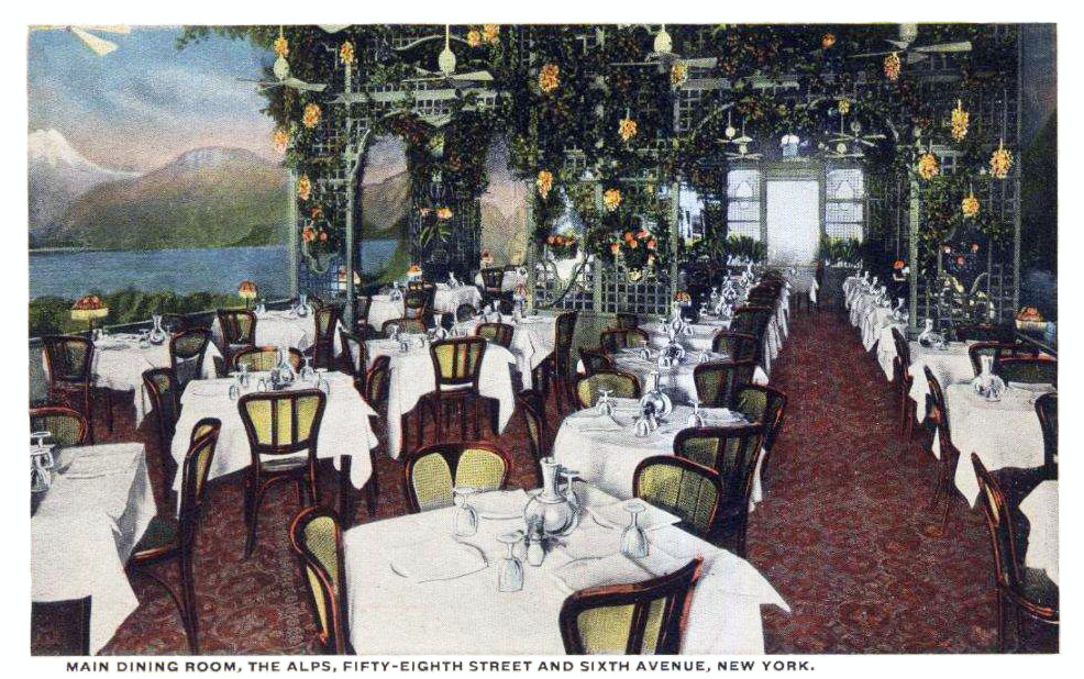 The Alps restaurant, Sixth Avenue and 58th Street