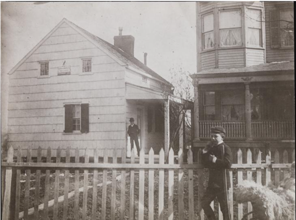 Poe Cottage and home of Dr. Chauvet, 1898
