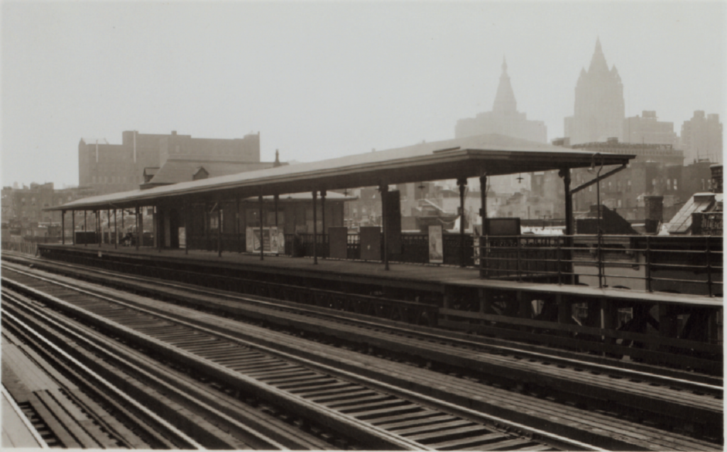 The Second Avenue elevated train station at 34th Street, the former site of the Kips Bay house. 