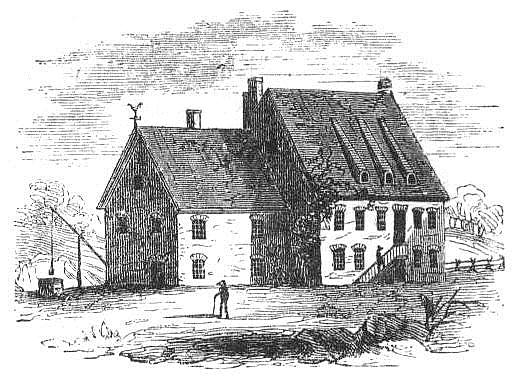 The last illustration of the Kips Bay house before it was demolished in 1851