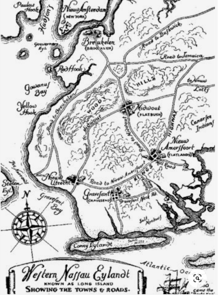 1645 map of Nieuw Amersfoort