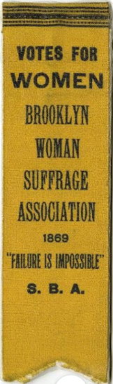 Brooklyn Woman Suffrage Association Ribbon; National Museum of American History