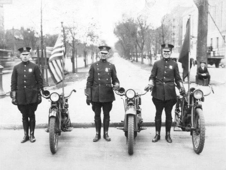 NYPD Motorcycle Squad Officers, 1920
