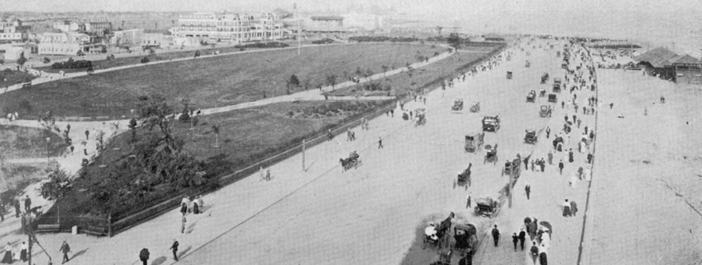 Concourse Park and Surf Avenue, Brighton Beach, 1900s.