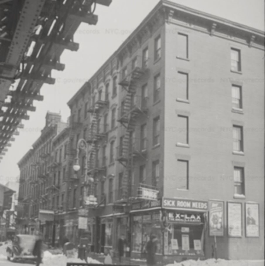743 Third Avenue, on the corner of 46th Street, 1940, NYC Department of Records
Maria Kull owned and lived in the midtown building. 