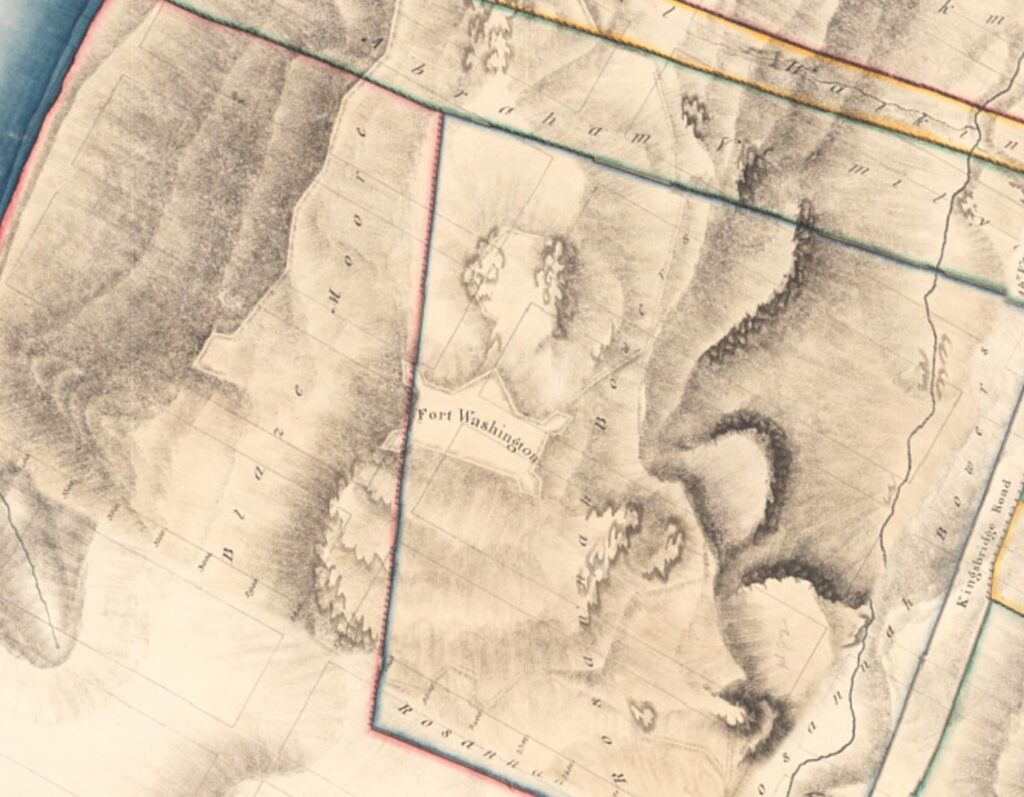 The property of Blaze Moore, 1818-1820 Randel Farm Map. 