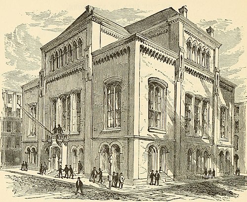 Old Produce Exchange Building, Whitehall Street, NYC  1861