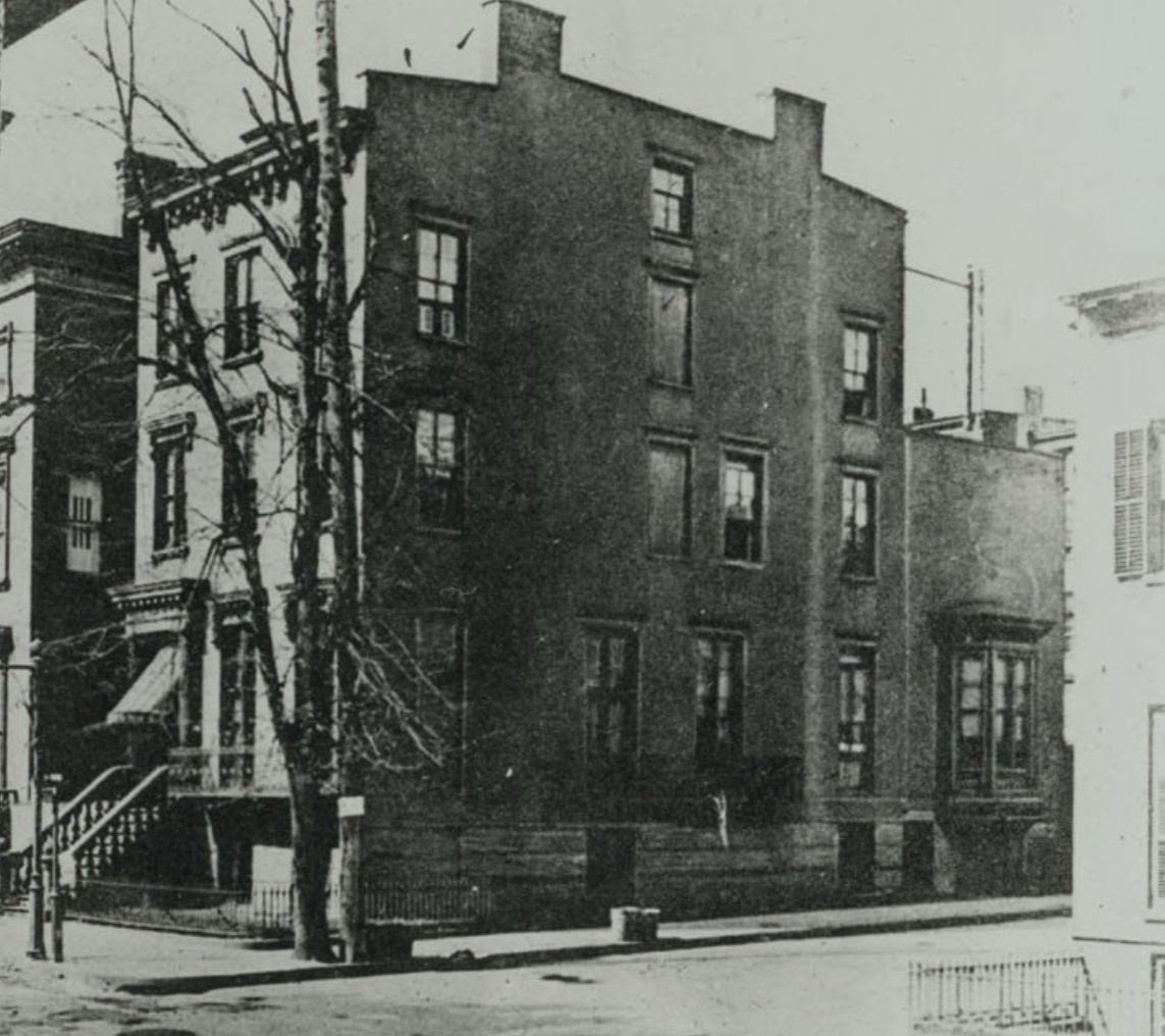 Beecher lived in this home at 124 Hicks Street