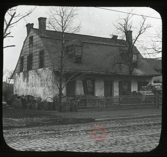 The Schoonmaker house on Flushing Avenue, around 1910. Brooklyn Visual Heritage Collections