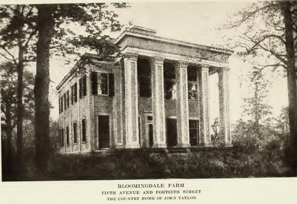 John Taylor home at Bloomingdale, Manhattan