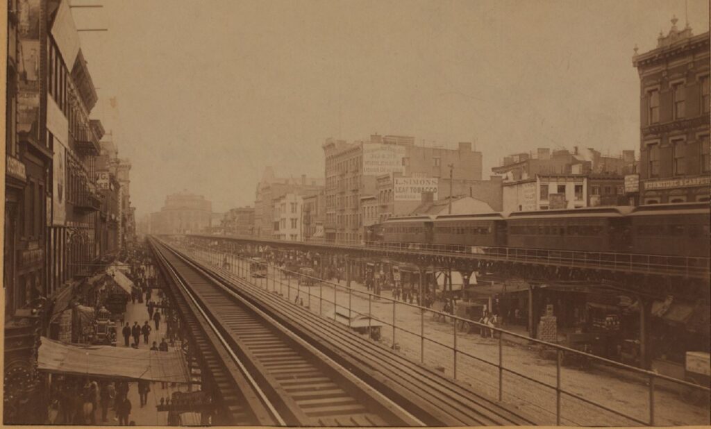 The Capitol Hotel at 286 Bowery was on the far left. NYPL Digital Collections