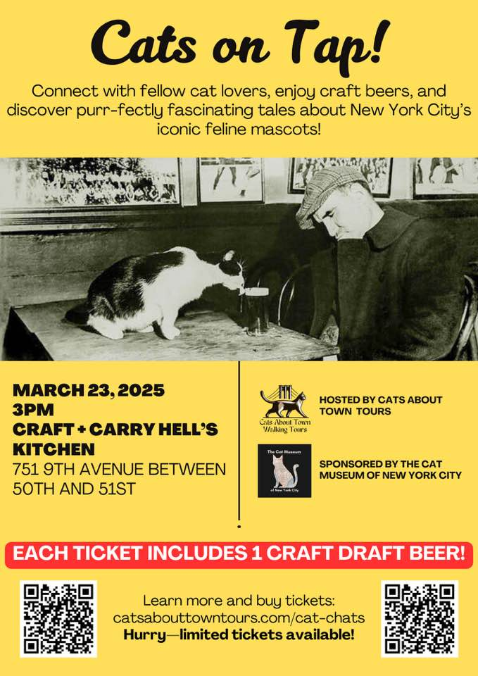 Cats on Tap! Famous Feline Mascots of Old New York